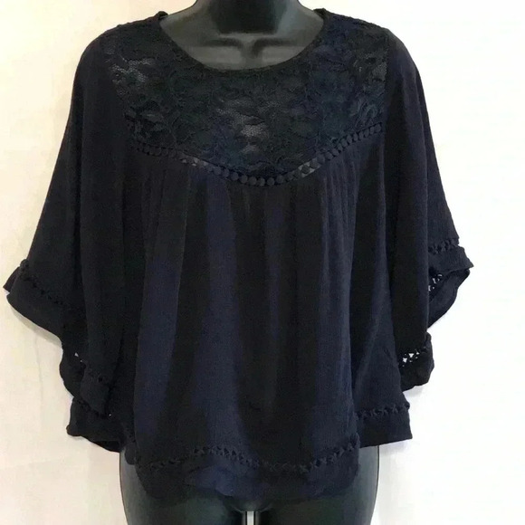 Harlowe & Graham Flowy Boho Blouse Size S—C1 - Picture 1 of 7